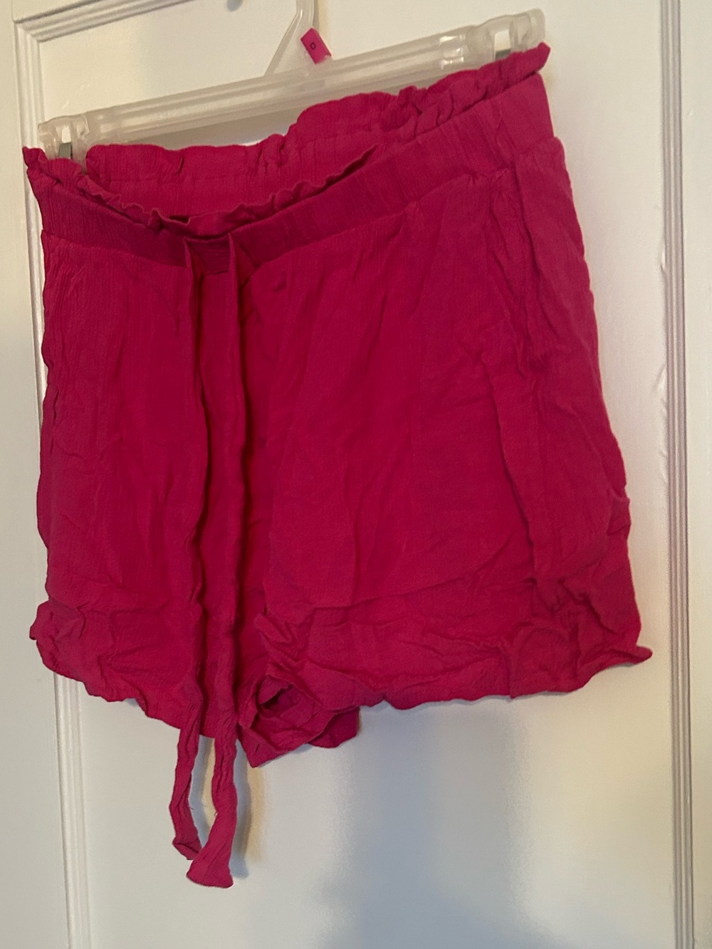 Bright Pink Casual Shorts